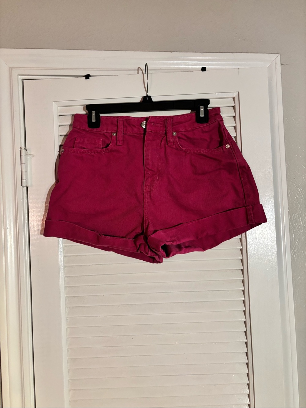 wild fable Hot Pink Cuffed Denim Shorts